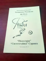 Индустрия Боровск - Светотехника Саранск. 1995 год - АКЦИЯ