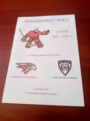 Омские Ястребы - МХК Молот Пермь. 17 октября 2022 год