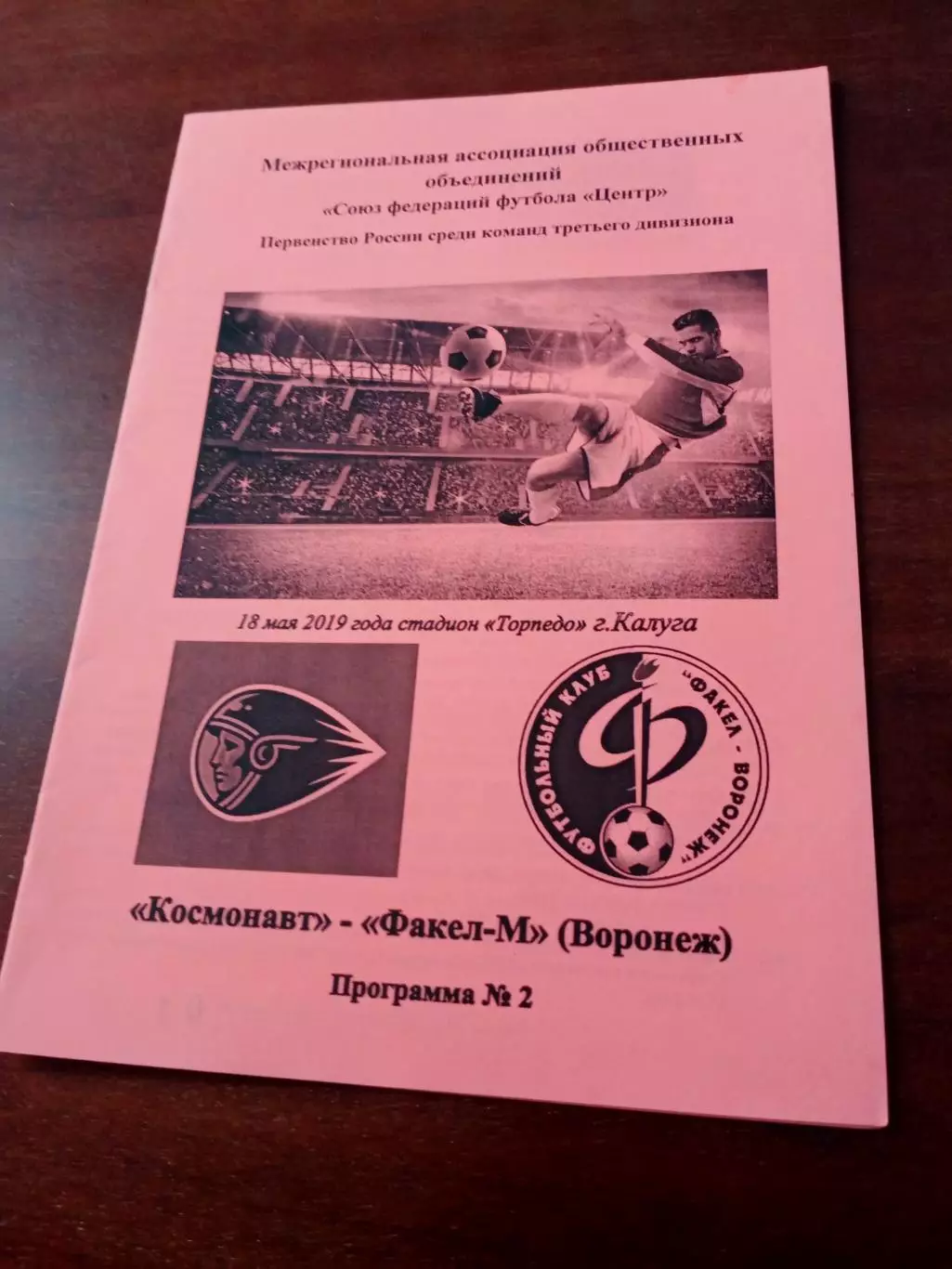 Космонавт Калуга - Факел-М Воронеж. 18 мая 2019 год.