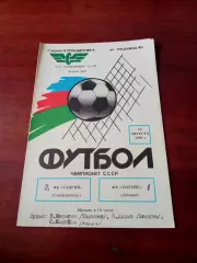 Таврия Симферополь - Котайк Абовян. 23 августа 1990 год