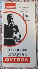 Локомотив Москва - Спартак Москва, 27.08.1978