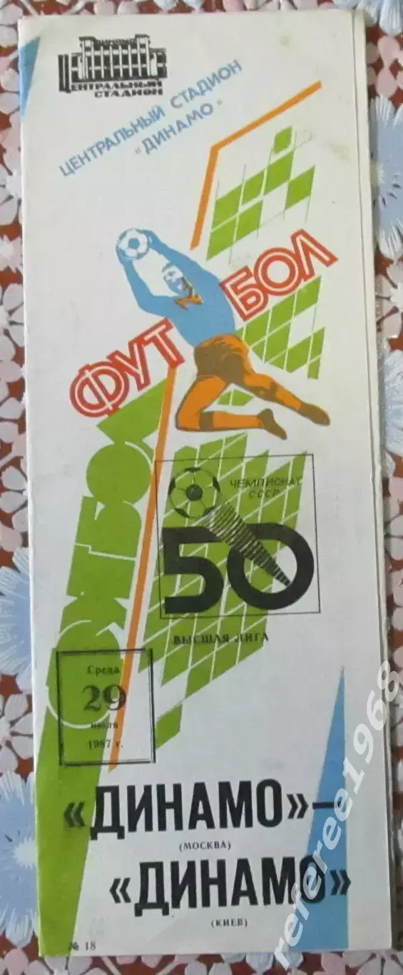 Динамо Москва - Динамо Киев 1987