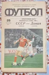СССР - Дания - 25.09.1985