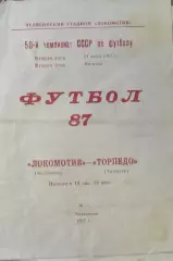 Локомотив Челябинск - Торпедо Тольятти 1987