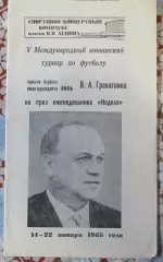 Турнир памяти Гранаткина 1985 год