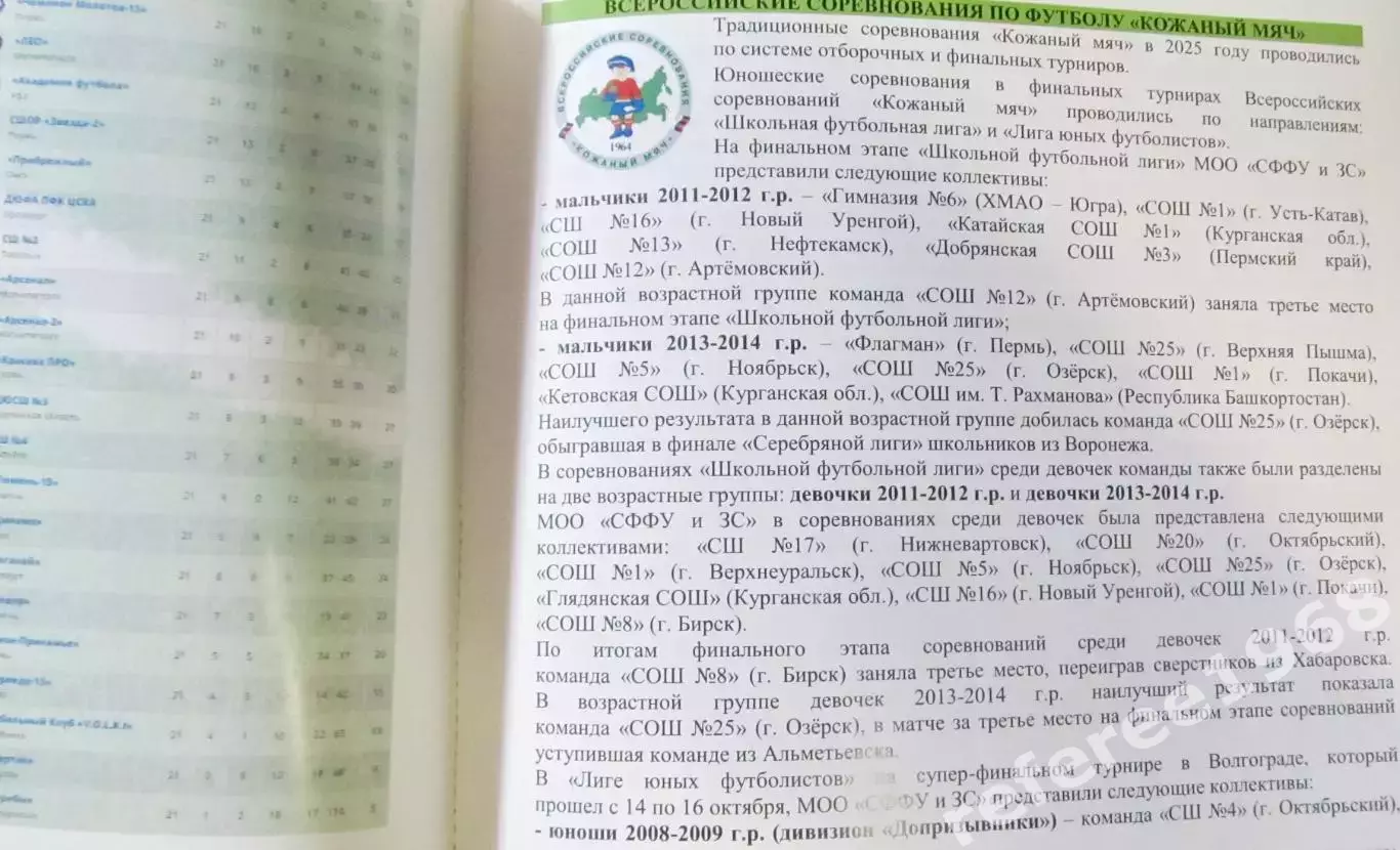 Отчет о деятельности МРОСФФ Урала и Западной Сибири 2025 2