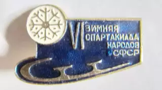 Значок VI Зимняя спартакиада народов РСФСР