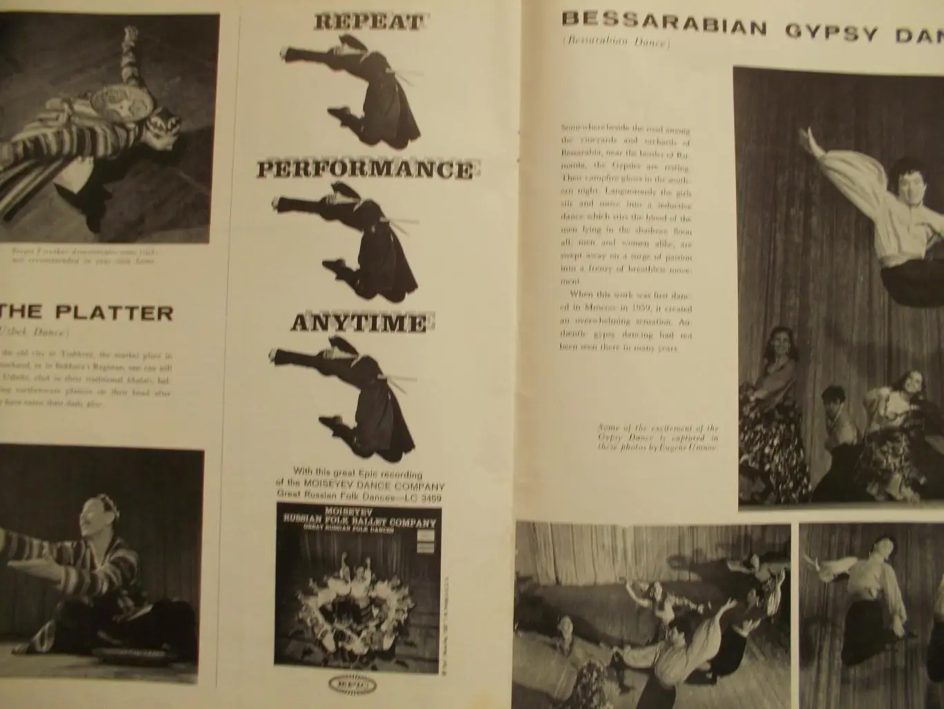 Американский буклет ансамбля танца Игоря Моисеева на гастролях в США,1958 год 3