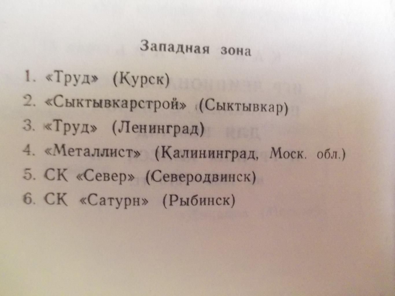 Чемпионат СССР по х/м, I и II группы кл.А на 1969-1970 г.г. 3