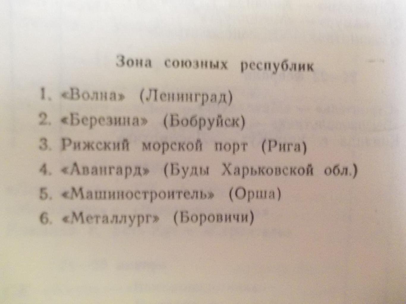 Чемпионат СССР по х/м, I и II группы кл.А на 1969-1970 г.г. 7