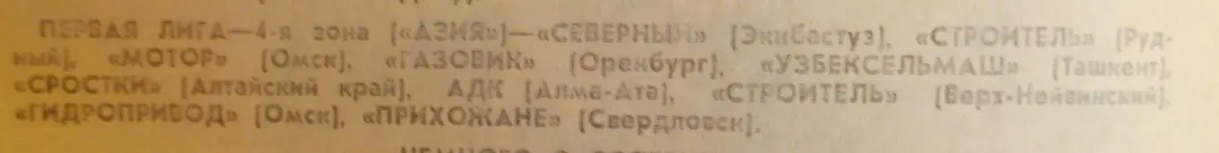 Чемпионат СССР по мини футболу. Первая лига, 22-27 января 1991 года. Омск 1