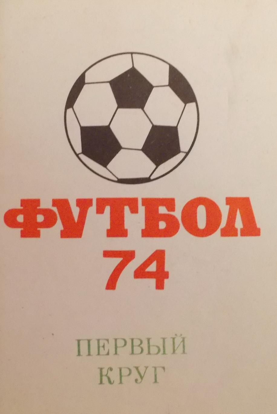 Футбол Москва 1974 Первый круг Московская правда
