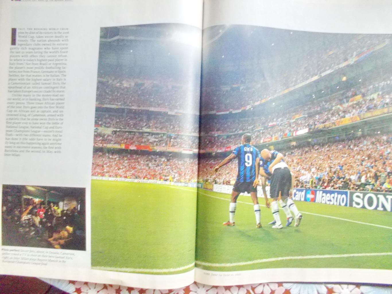 Журнал TIME. О ЧМ-2010 по футболу в Южной Африке. Июнь 2010 год. 2