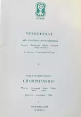 Чемпионат мира среди юниоров, СССР 1985 г.