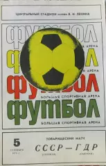 СССР-ГДР, товарищеский матч 1979