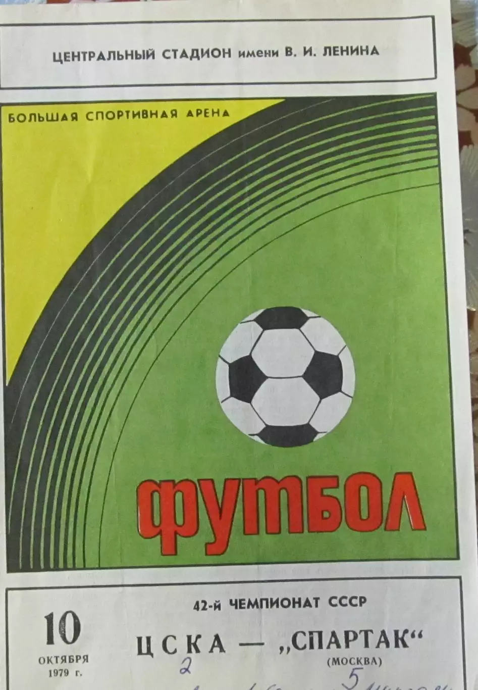 ЦСКА-Спартак Москва 1979