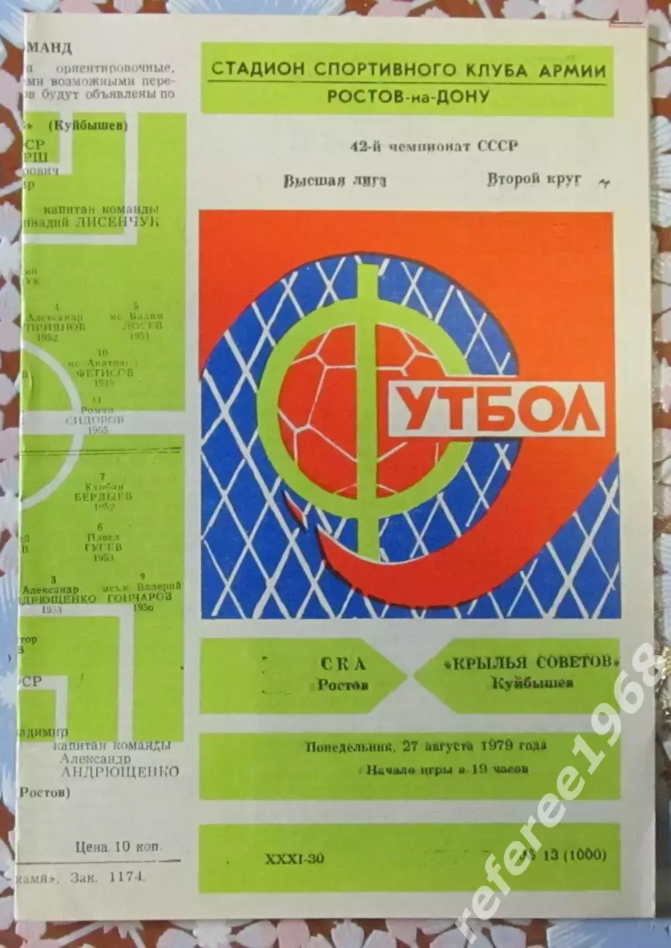 СКА Ростов-Крылья советов Куйбышев