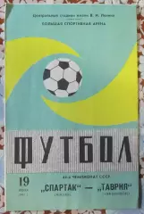 Спартак Москва-Таврия Симферополь, 1981
