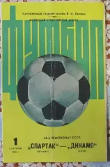 Спартак Москва-Динамо Киев, 1983