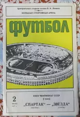 Спартак Москва-Звезда Пермь, 1977