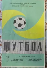 Спартак Москва-Пахтакор Ташкент, 1982