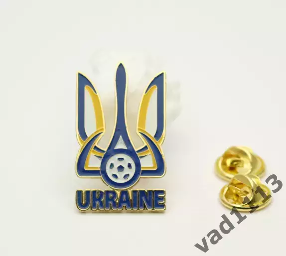 Федерация футбола Украины - Ukraine UEFA большой знак размер 32 мм