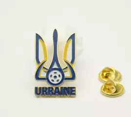 Федерация футбола Украины - Ukraine UEFA большой знак размер 32 мм