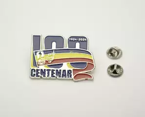 Официальный значок 100 федерации хоккея Румынии .