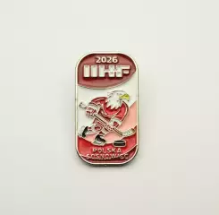 Официальный значок чемпионата Мира 2026 див. I-A Польша /Сосновиц/.