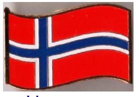 Серия значков флаги стран Мира - значок флаг Норвегии