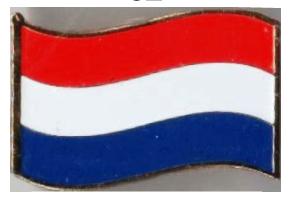 Серия значков флаги стран Мира - значок флаг Нидерландов