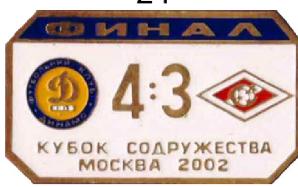 ФК Динамо Киев - Спартак Москва финал кубок Содружества 2002