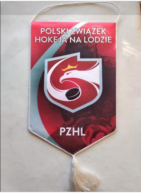 Официальный вымпел федерации хоккея Польши.