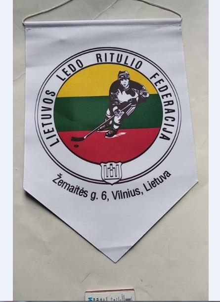 Официальный вымпел федерации хоккея Литвы