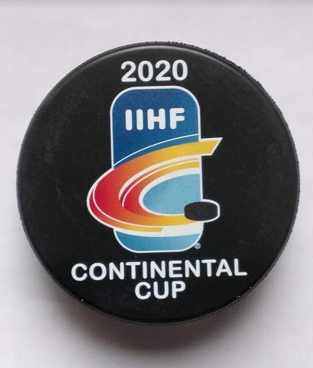 Хоккей - Официальная игровая шайба IIHF с Континентального кубка Европы 2020