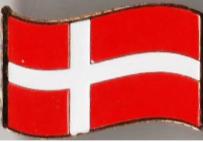 Серия значков флаги стран Мира - значок флаг Дании