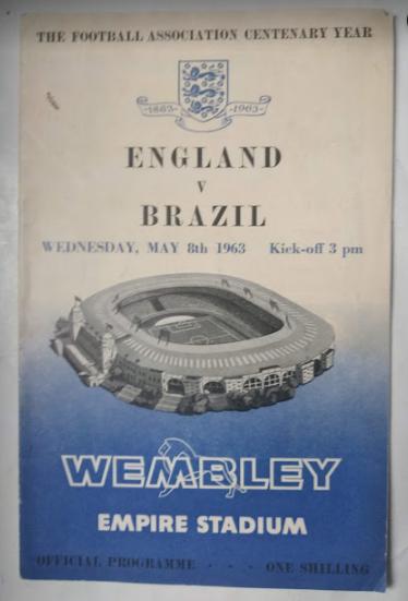 официальная матча Англия - Бразилия 1963 /Уэмбли, Лондон/