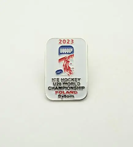 Хоккей официальный значок Чемпионат Мира U20 2023 дивизион I-B Польша.