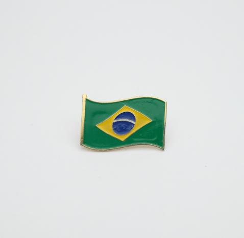 Серия значков флаги стран Мира - значок флаг Бразилия