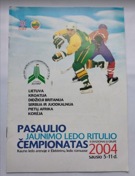 Хоккей IIHF Чемпионат Мира U20 2004 группа В /Литва, Электренай/