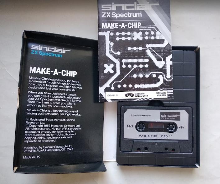 Оригинальная кассета для ZX Spectrum - Make a Chip. 1