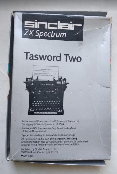 Оригинальная кассета для ZX Spectrum - Tasword Two. 2