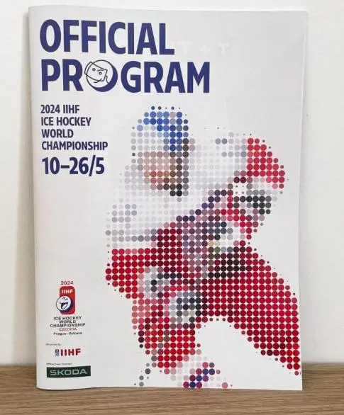 Хоккей официальная программа IIHF чемпионат Мира 2024 Чехия (отправка из Чехии).
