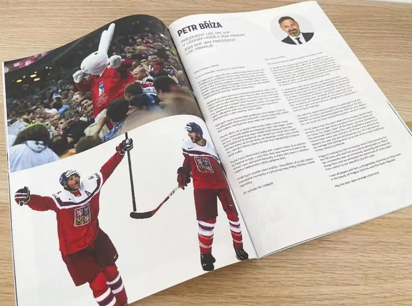 Хоккей официальная программа IIHF чемпионат Мира 2024 Чехия (отправка из Чехии). 2