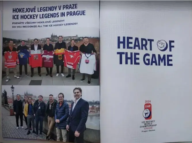 Хоккей официальная программа IIHF чемпионат Мира 2024 Чехия (отправка из Чехии). 1