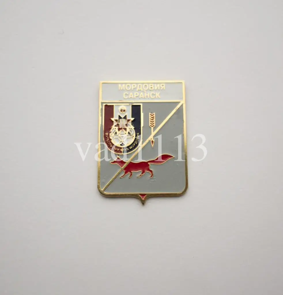 ФК Мордовия Саранск Россия. (серия герб города и эмблема клуба)