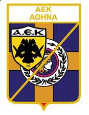 ФК АЕК Афины Греция - Greece (серия герб+лого)