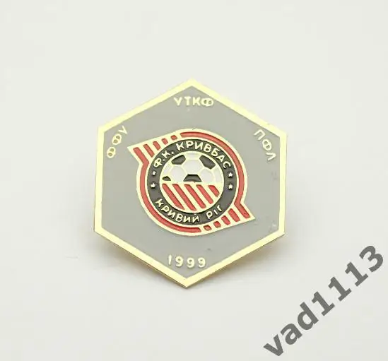 Знак УТКФ коллекционер-футболофил ФК Кривбасс Кривой Рог