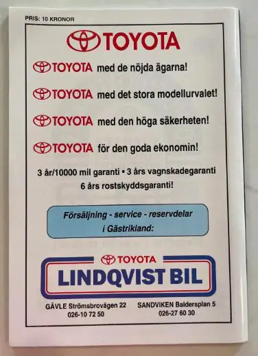 Хоккей официальная программа - Чемпионат Мира 1993 U20 Швеция /уч. сб. России/. 1