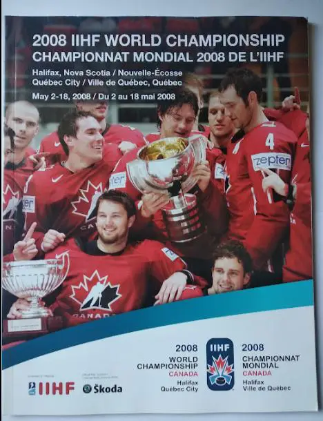 Хоккей официальная программа Чемпионат Мира 2008 Канада